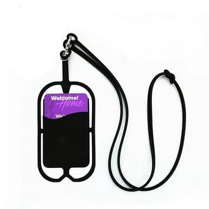 Silicone Phone Card Holder With Lanyard 9