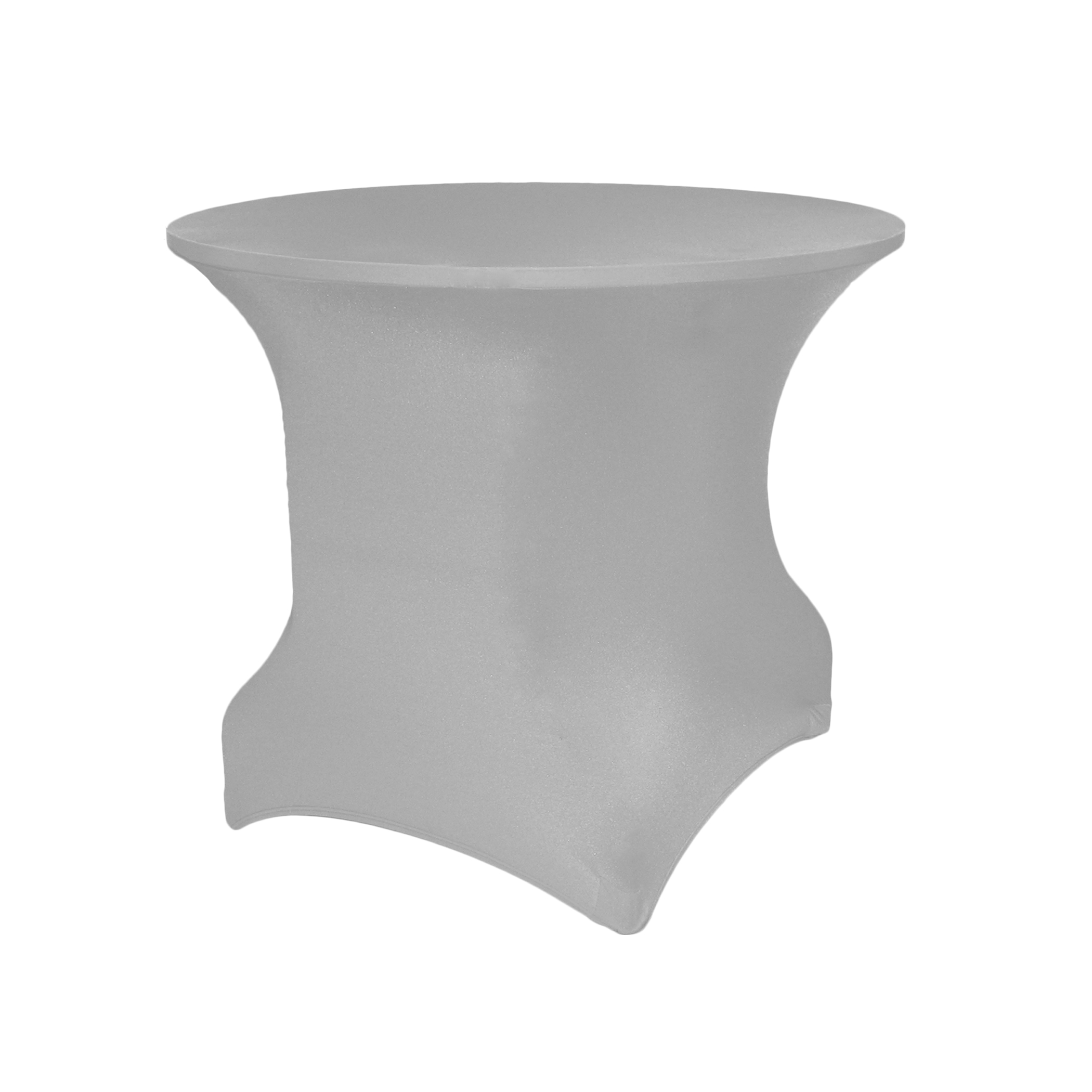 Non-Printed 60" Round Spandex Stretch Table Cover 10
