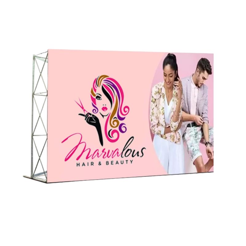 Flat Back Wall Replacement Graphic, Single-Sided Pop Up Diaplay Wall - 10' x 8' trade show display 1