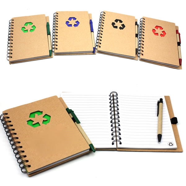 Promo Recycled Die Cut Heart Notebooks with Pen 9