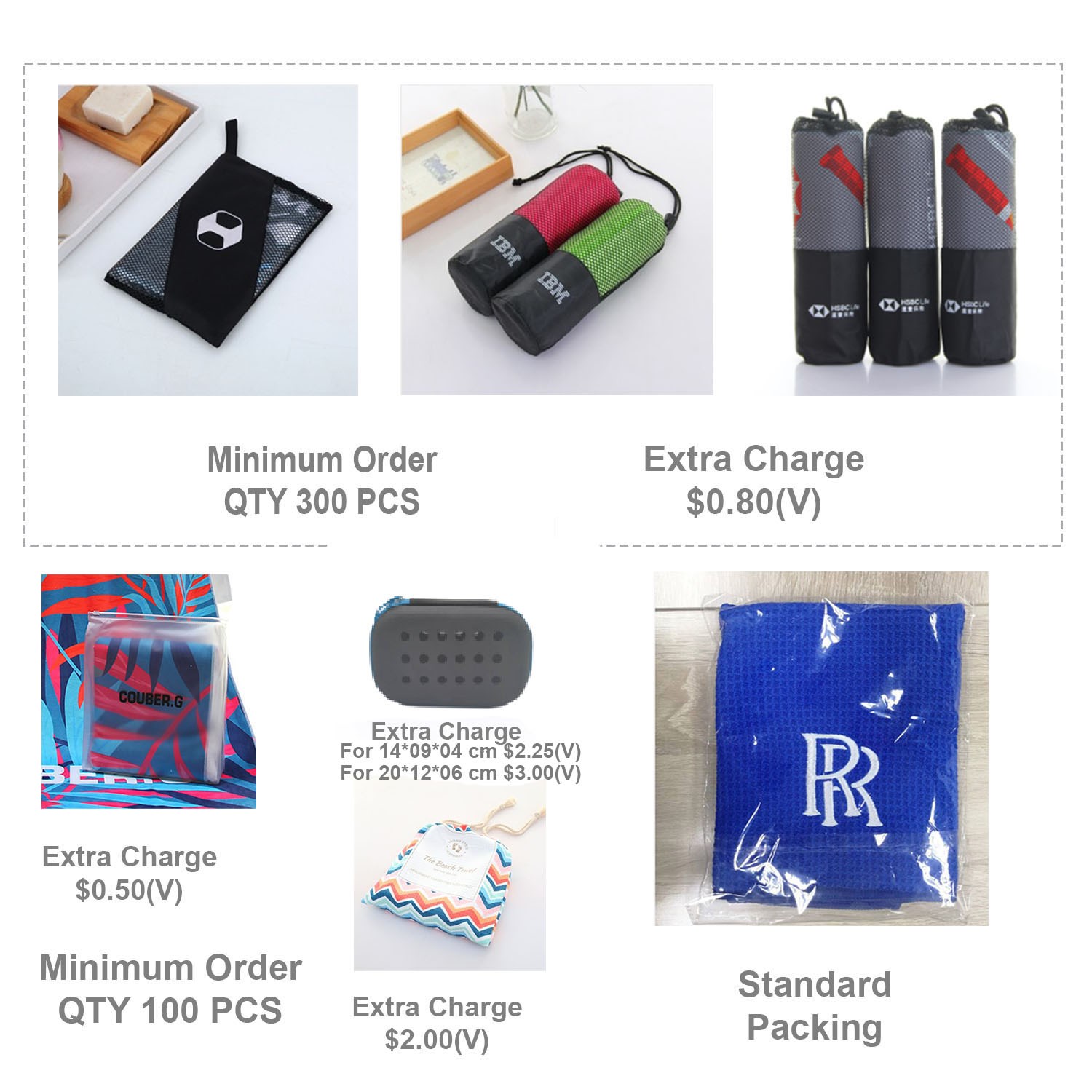 12"x 20" Sublimated Microfiber Golf Towel with Grommet & Carabiner 4