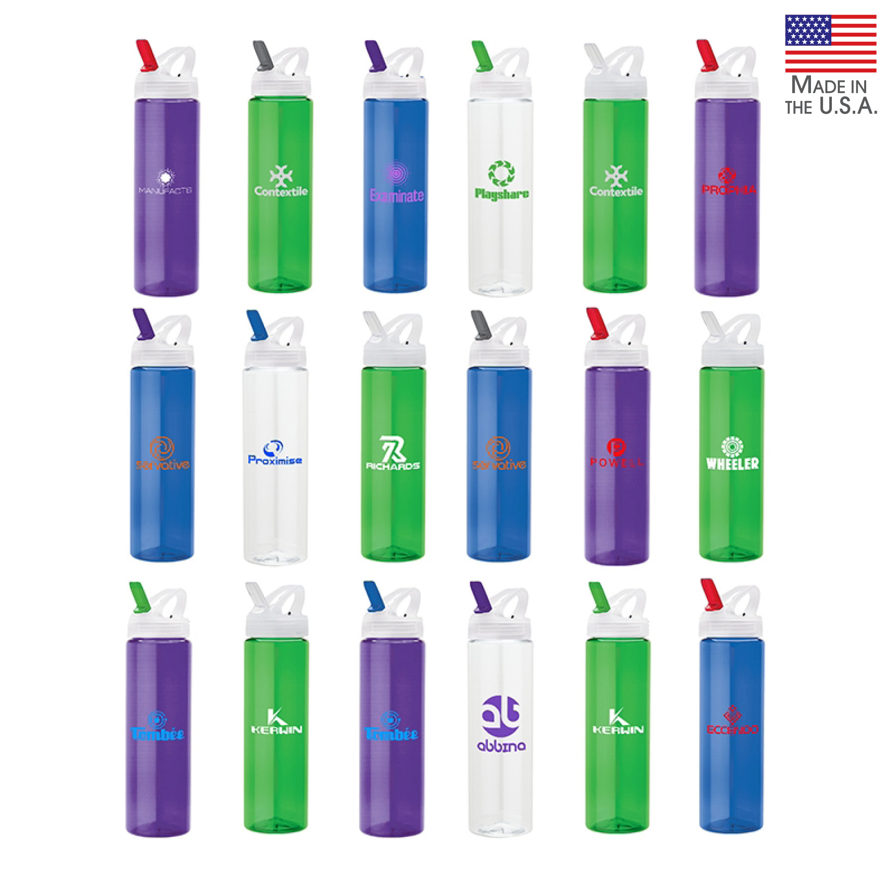 Laguna 32 oz. PET Bottle with Flip Spout 4