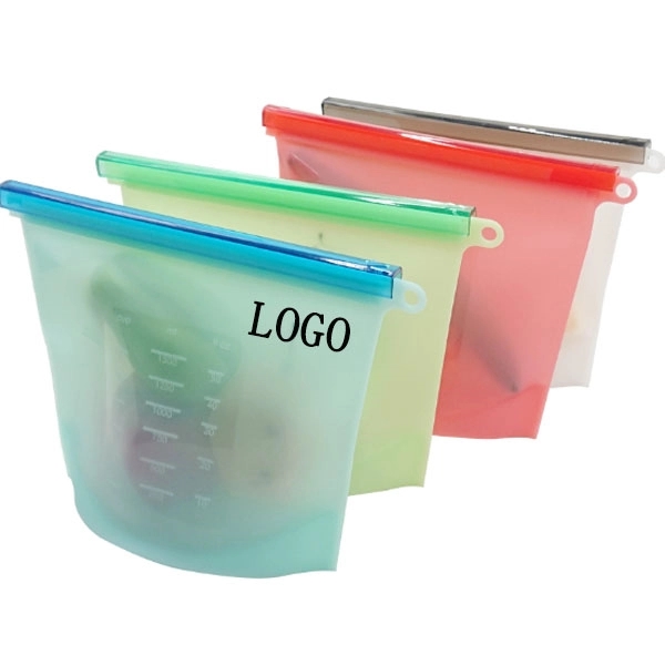 Reusable Silicone Food Storage Bag - 1500ML 8