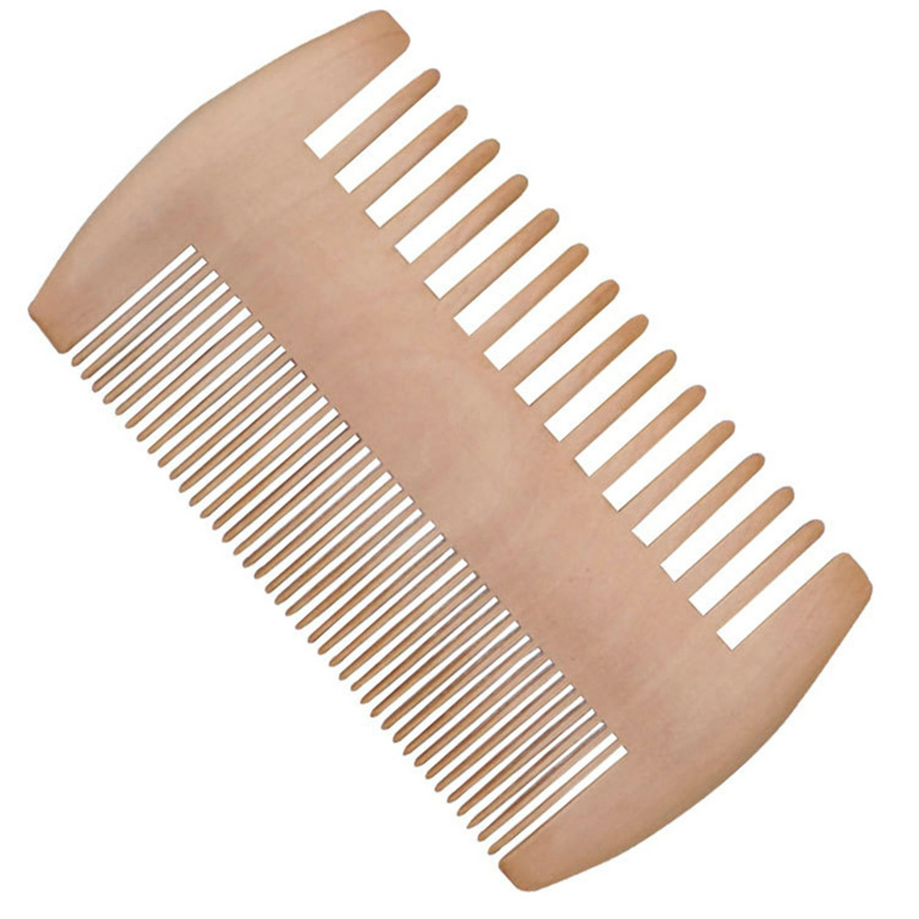 Wood Double-sided Beared Comb 2