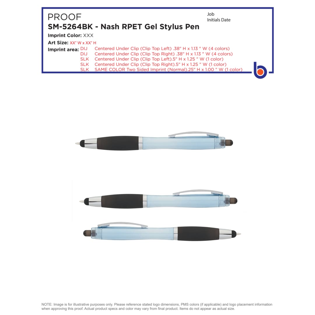 Nash RPET Gel Stylus Pen 19