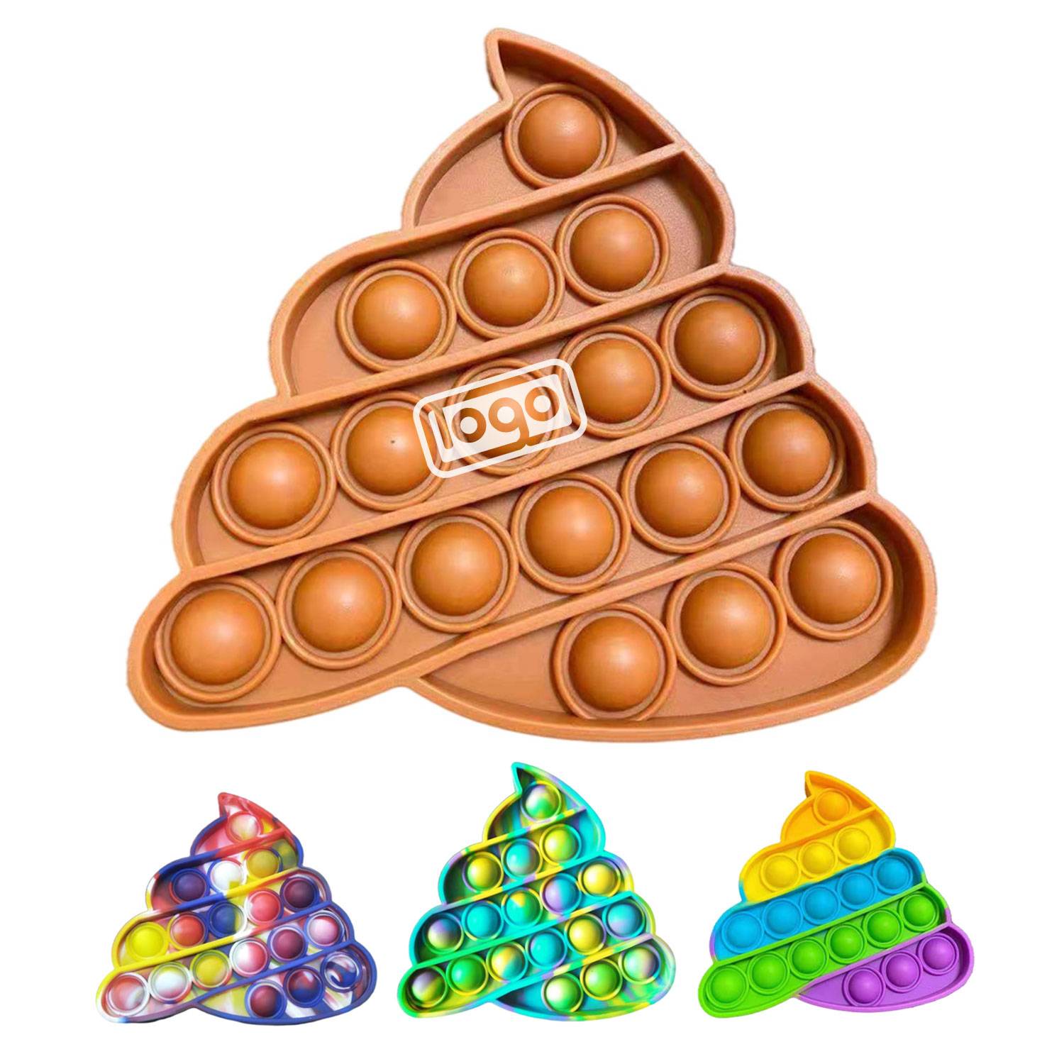 Poo Shape Push Pop Bubble Fidget Sensory Toy 7
