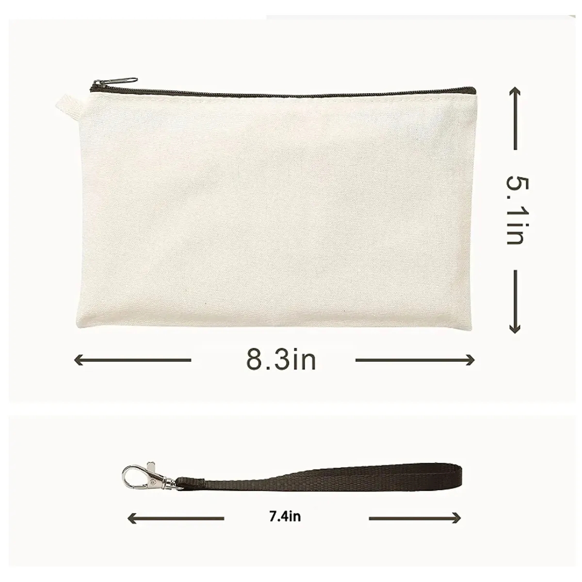 Canvas Multipurpose Cosmetic Pencil Bag 3