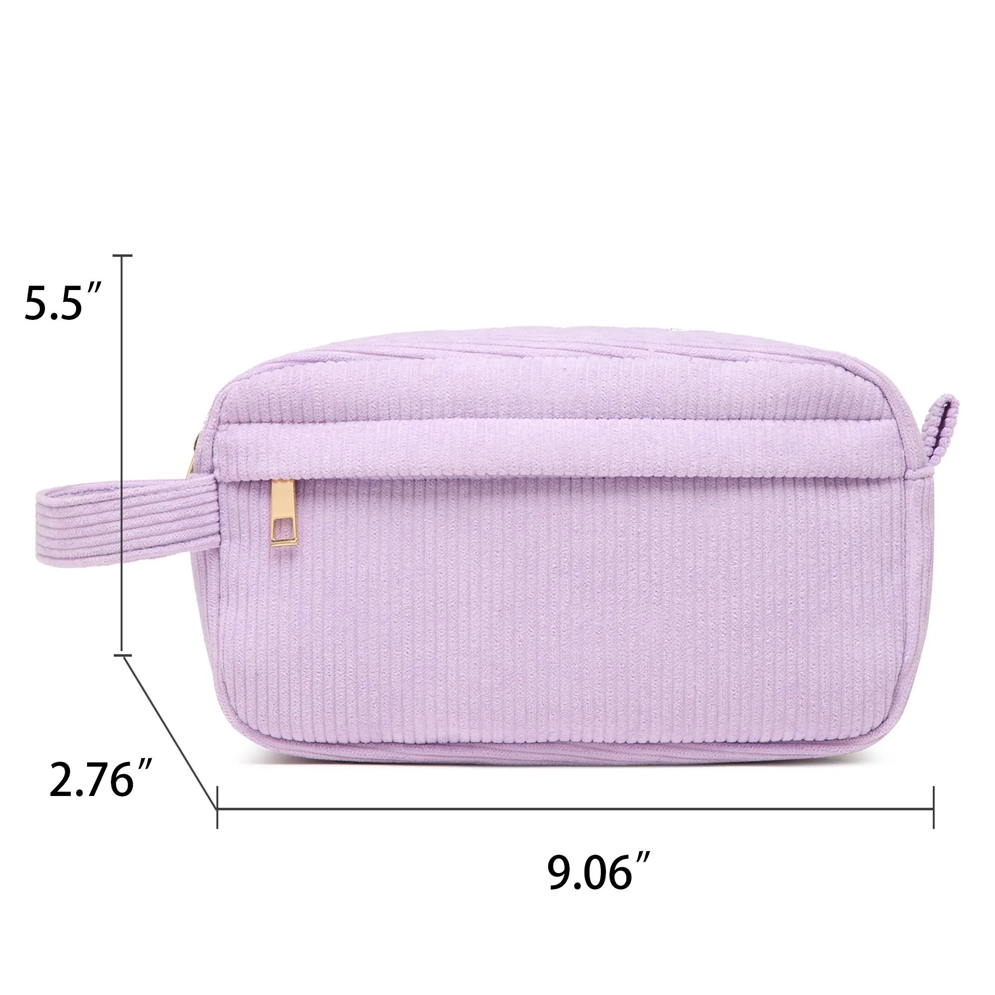 Corduroy Travel Cosmetic Bag 5
