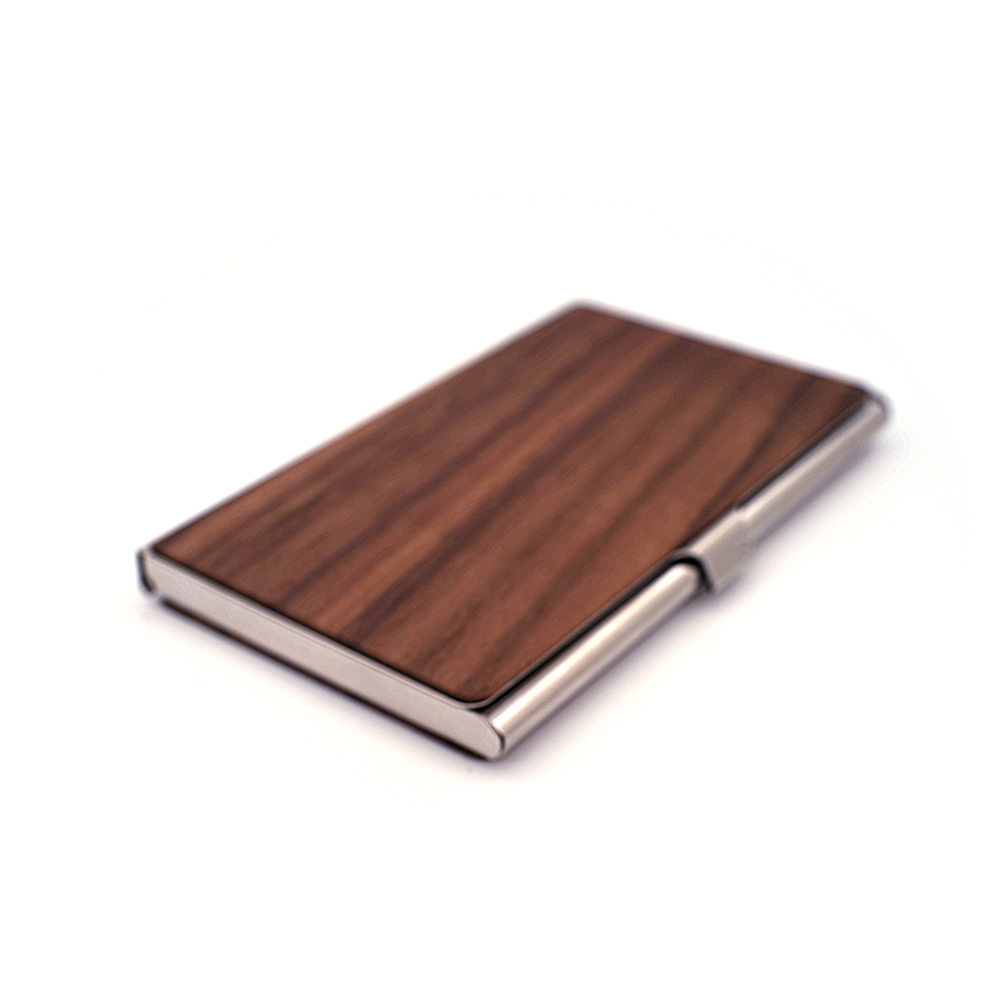 Solid Wood Business Card Box 2