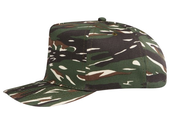 OTTO CAP® Camouflage 5 Panel Mid Profile Baseball Cap 2