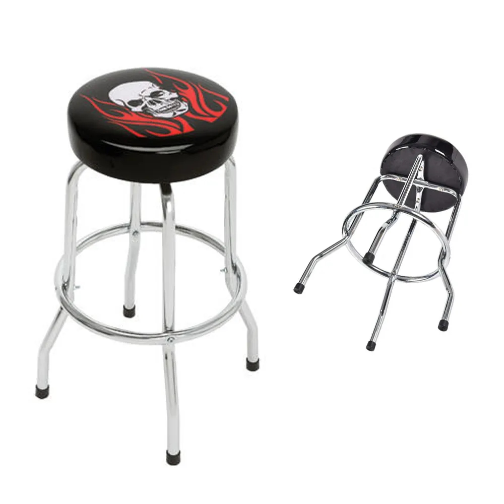Backless Stool W/Printed Seat Top 2
