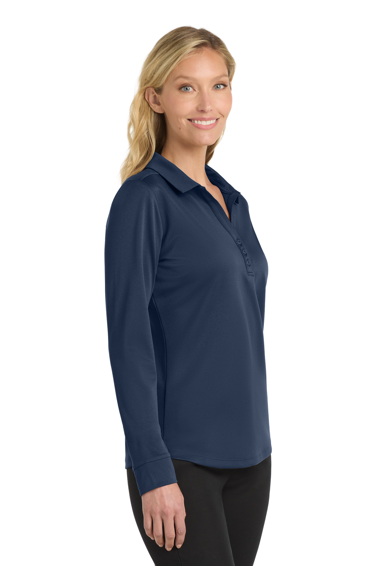 Port Authority Women's Silk Touch Performance Long Sleeve Polo. L540LS 33