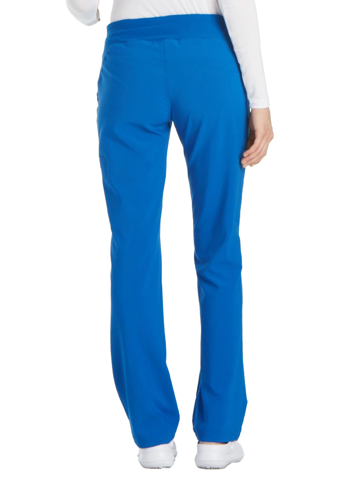 Cherokee - iFlex - Mid Rise Straight Leg Comfort Knit Waistband Pull-on Pant 27