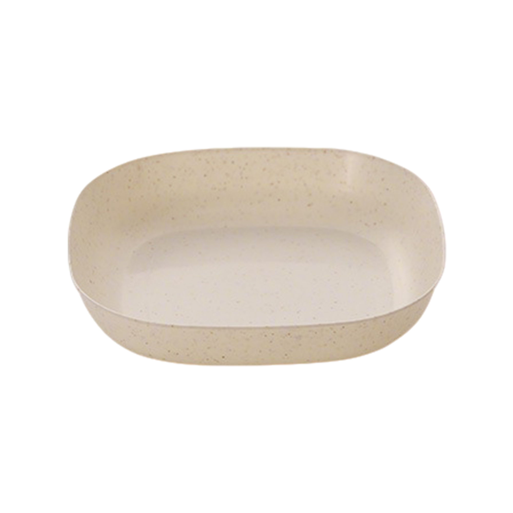 Wheat Fiber Dessert Plate 6" Round Edge Space Saving 3