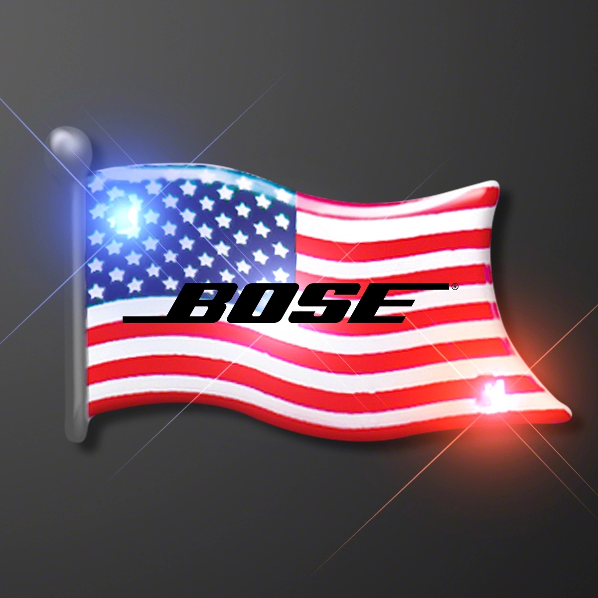 American flag flashing pins 1
