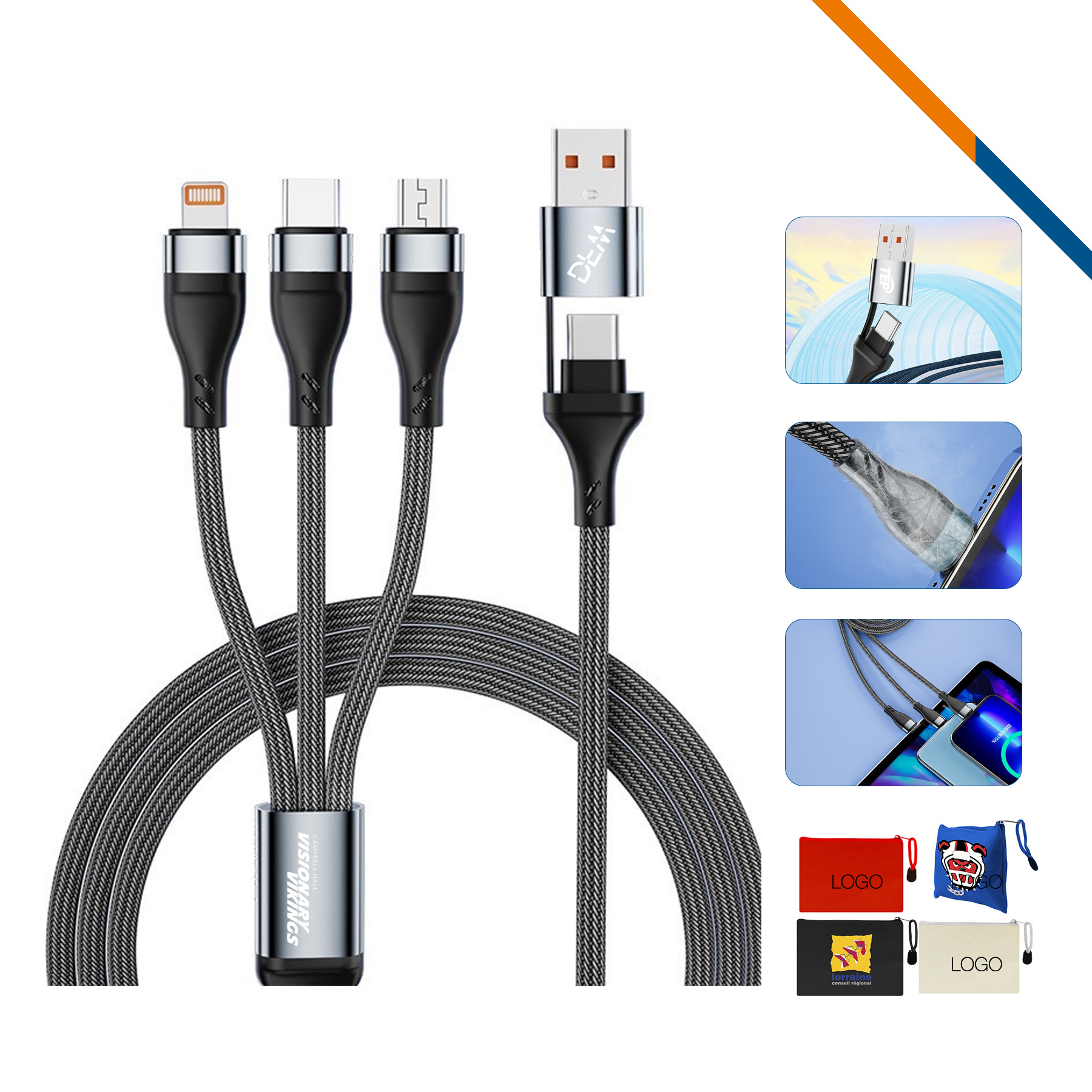 Bucias 5in1 Fast Charging Cable 4
