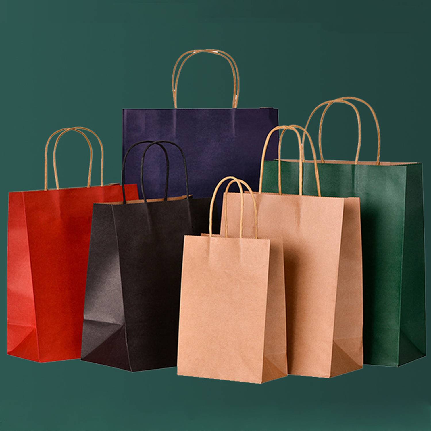 Customized Kraft Paper Gift Bag 10