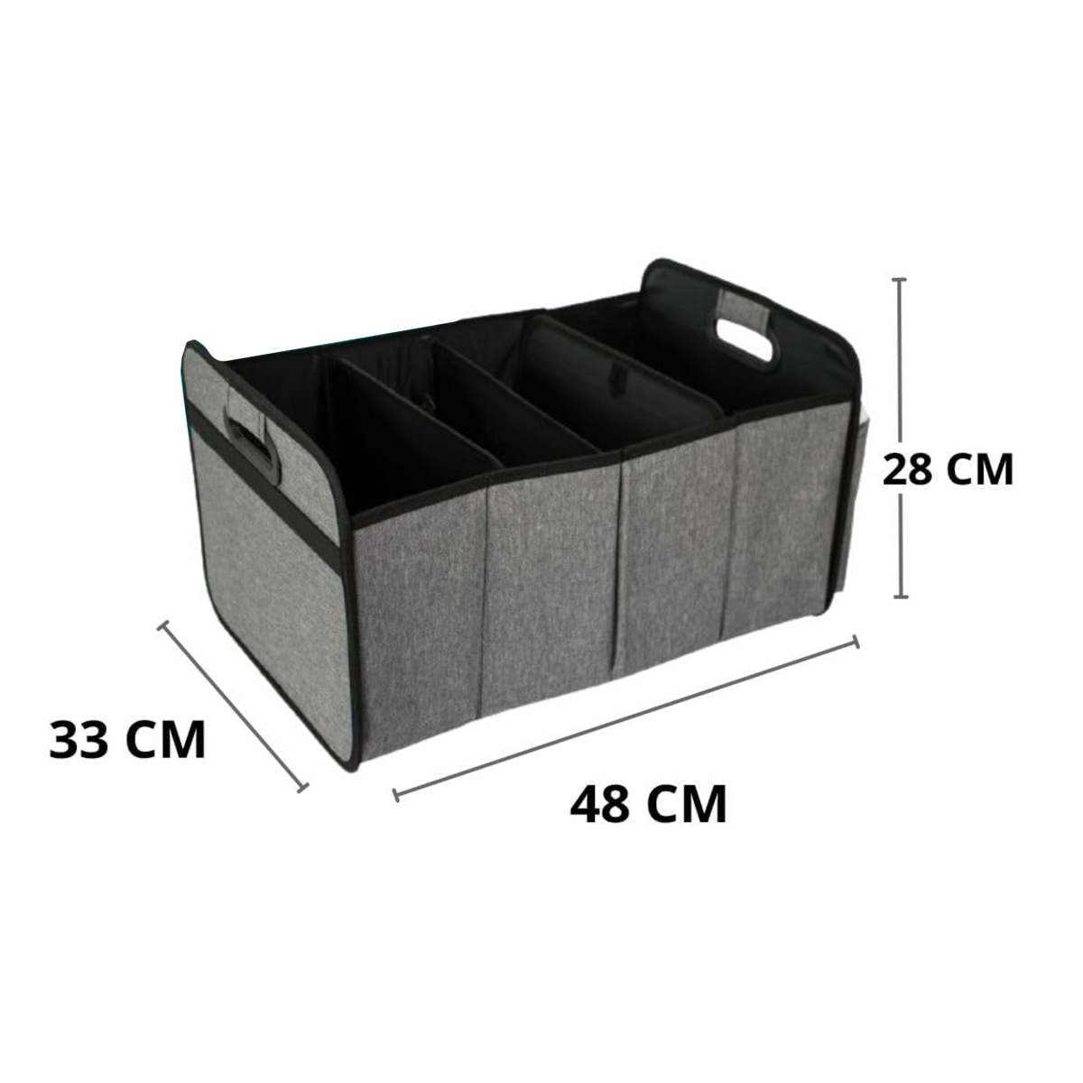 Collapsible Storage Car Trunk Organizer with Changing Mat 1