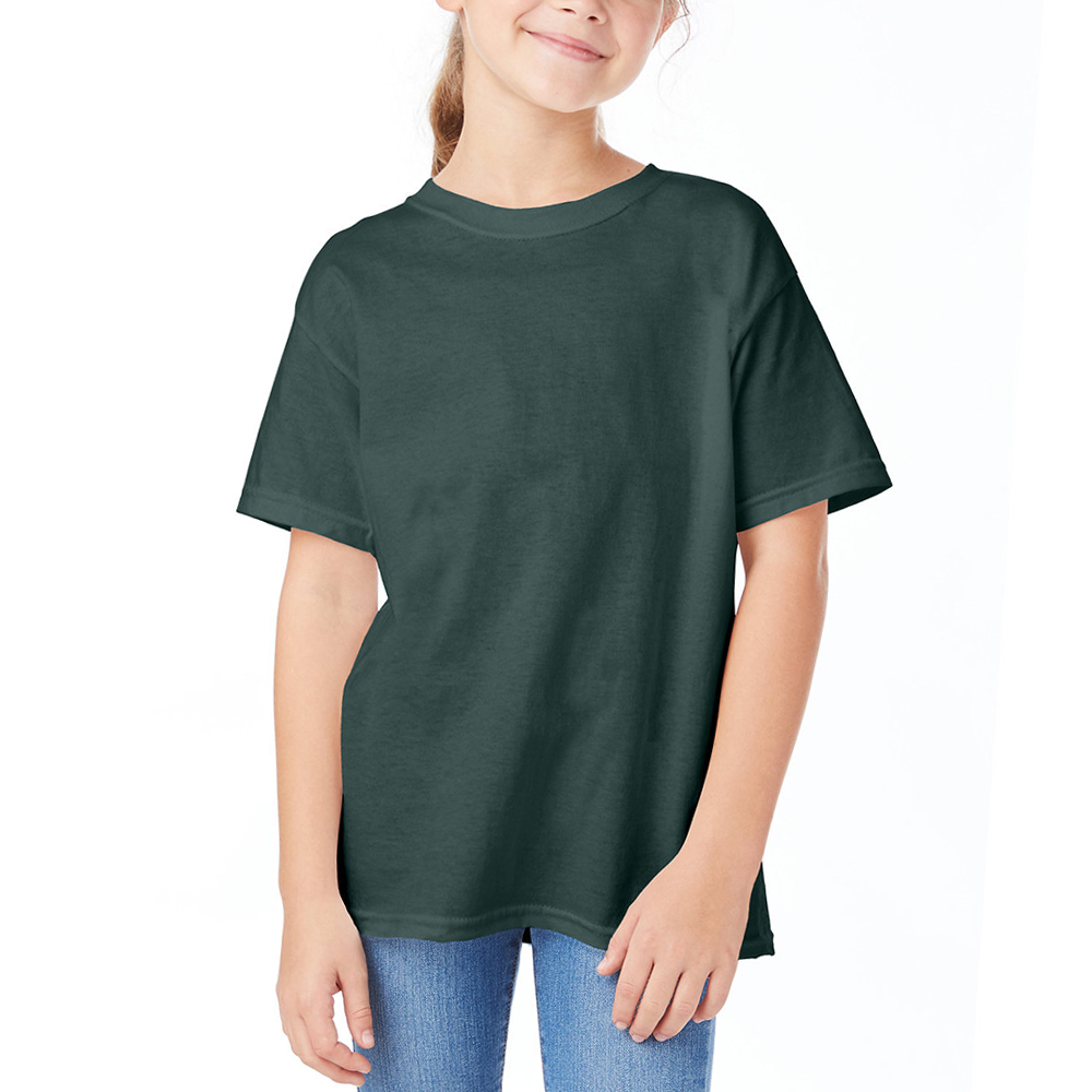 5.2 oz 100% Cotton (preshrunk) 62