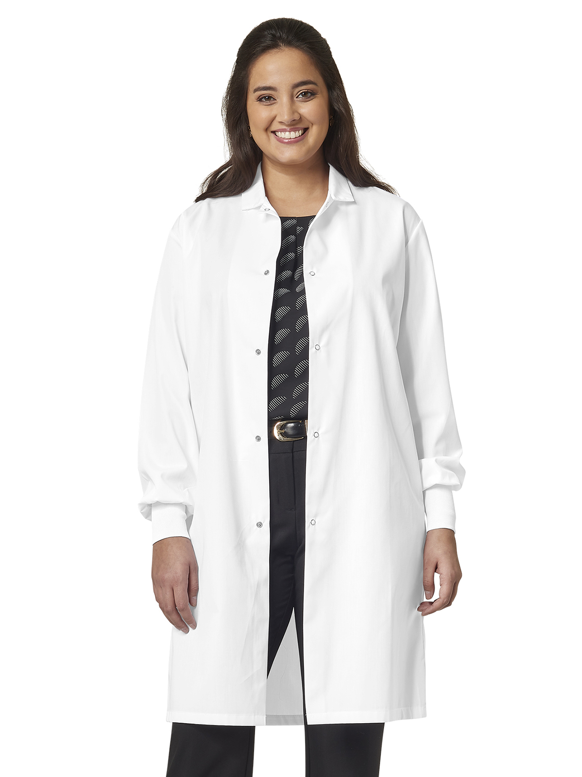 Fashion Seal Lab Coats - Unisex Pocketless 41" Full-Length Snap Front Lab Coat
