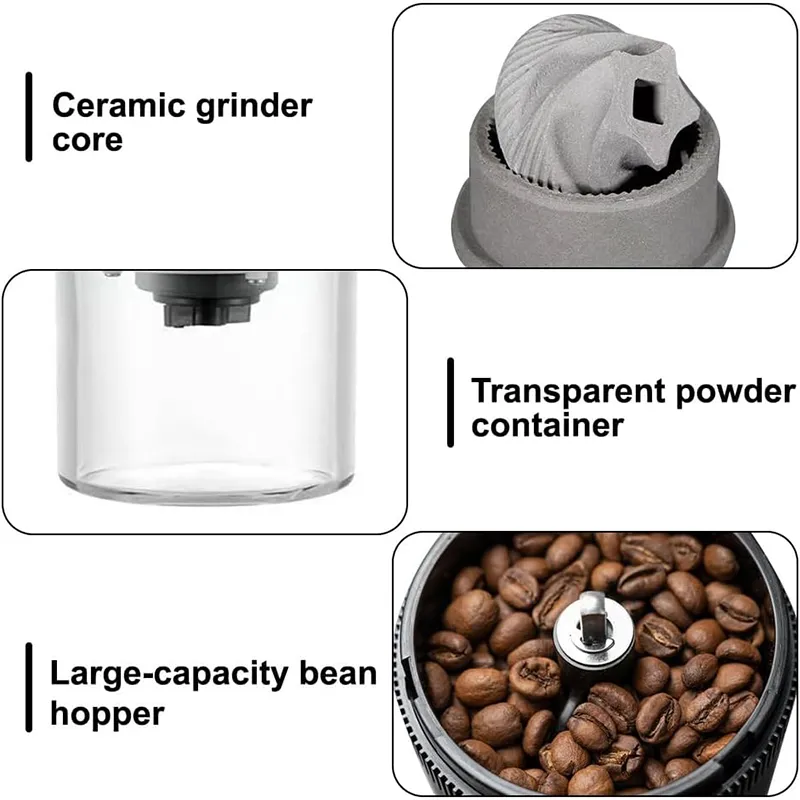 Portable Electric Burr Coffee Grinder 3