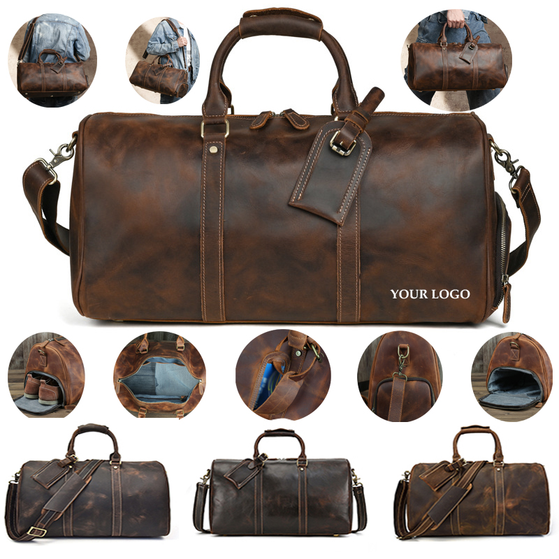 Mens Duffle Retro Carry on Handbag 4