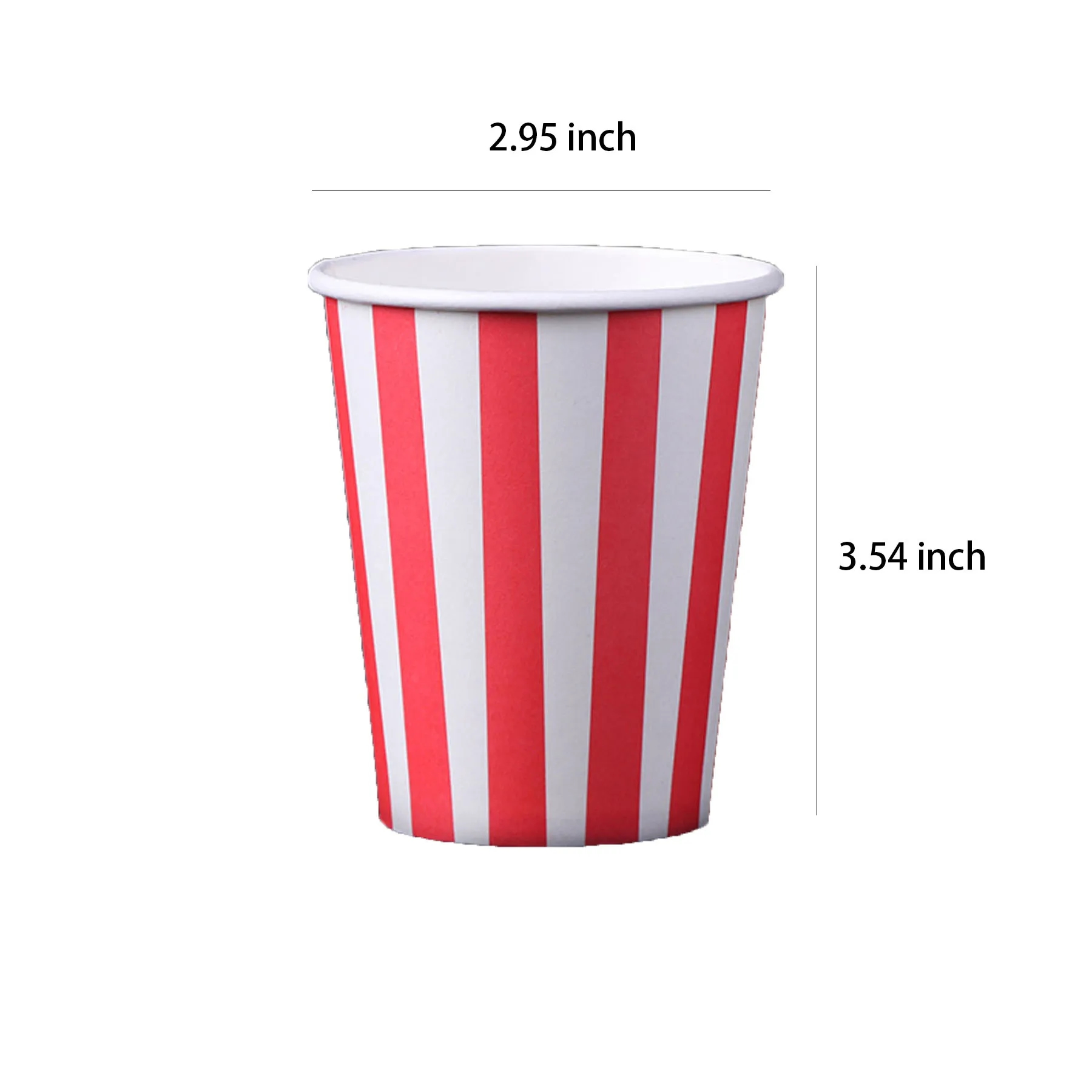 Disposable Striped Colored Paper Cups 5