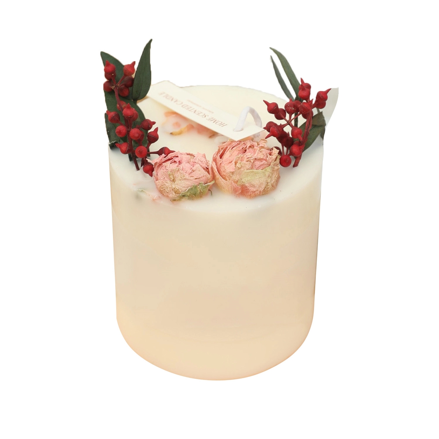 10 Oz. Soy Wax Aromatherapy Candles W/ Preserved Flower 1