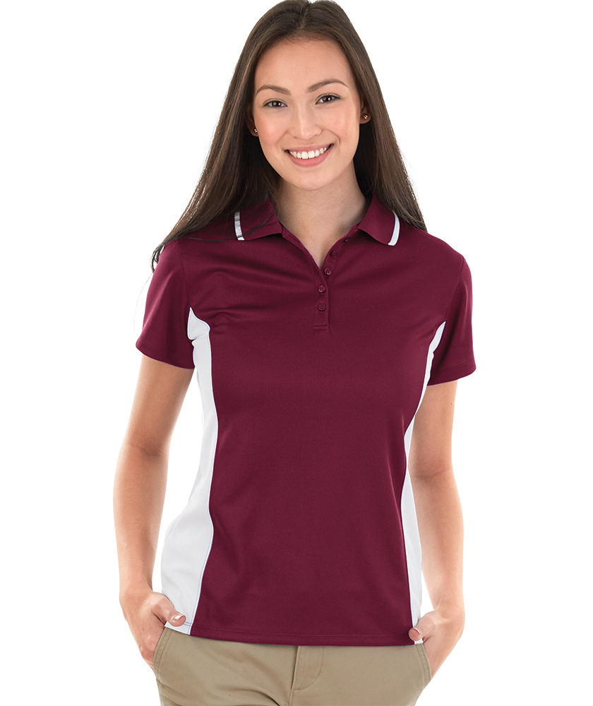 Women's Color Blocked Wicking Polo 45