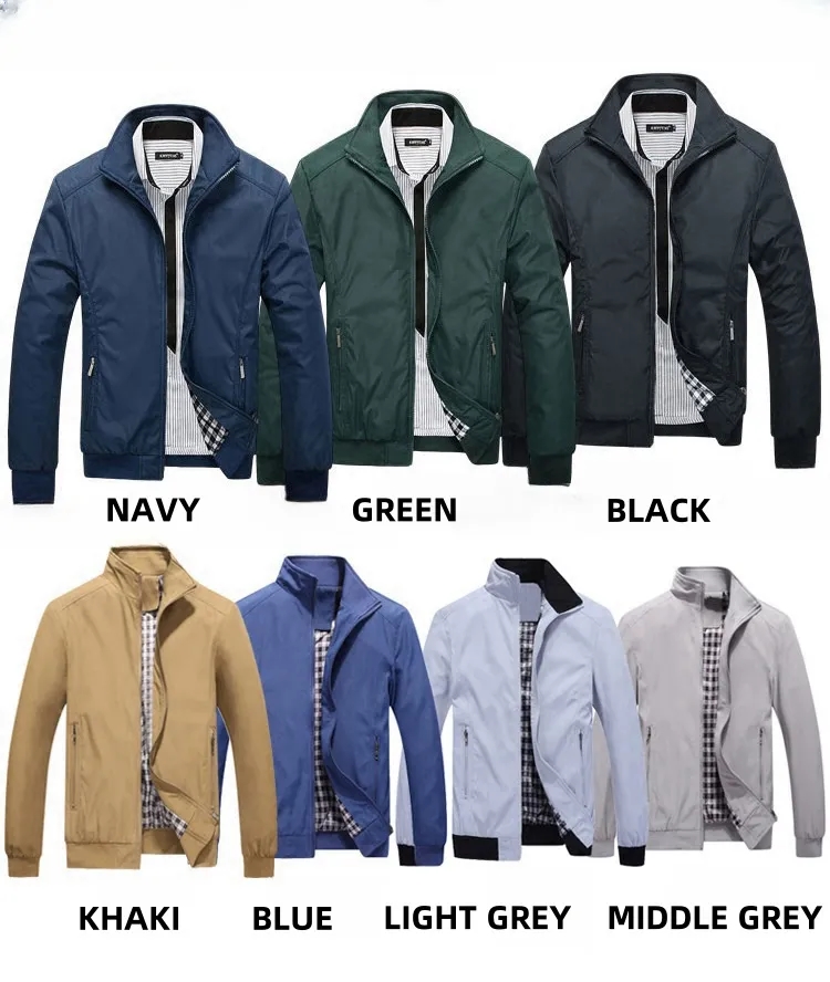 Jackets For Mens Stand Collar 12
