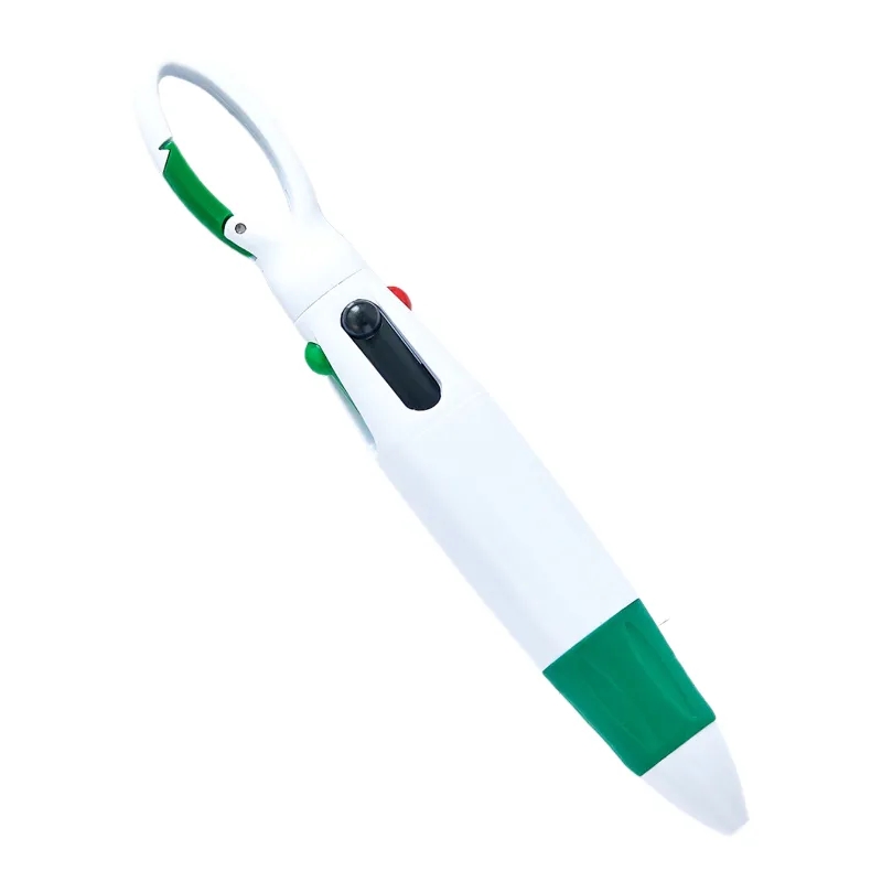 Retractable Shuttle Ballpoint Pens With Carabiner Clip 2