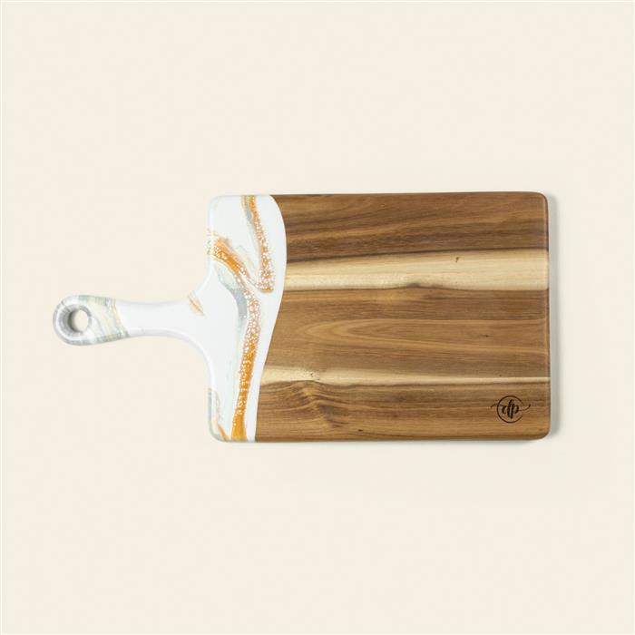 Medium Rectangle Acacia Board With Handle 11