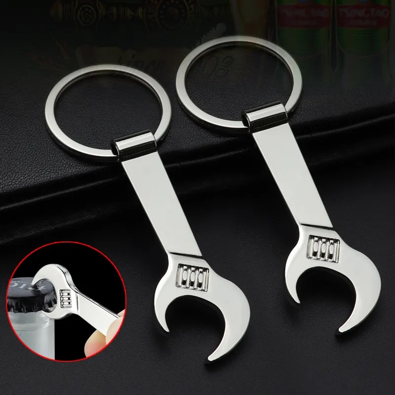 Stainless Steel Wrench Keychain Bottle Opener 6