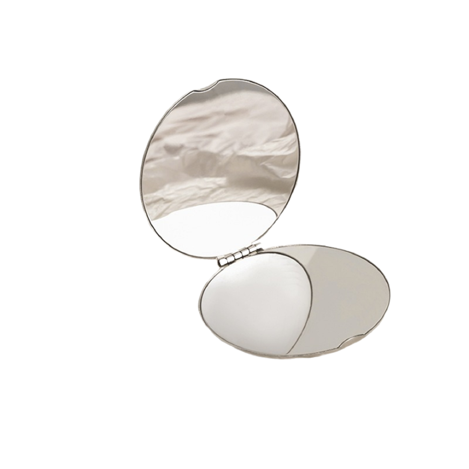 Stainless Steel Folding Compact Makeup Mirror 2