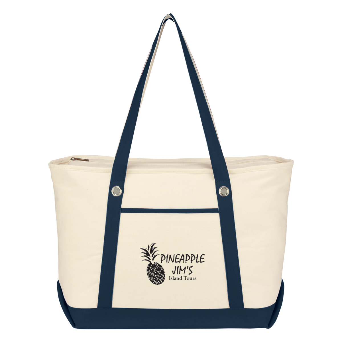 Large 12 Oz. Cotton Canvas Sailing Tote Bag 11