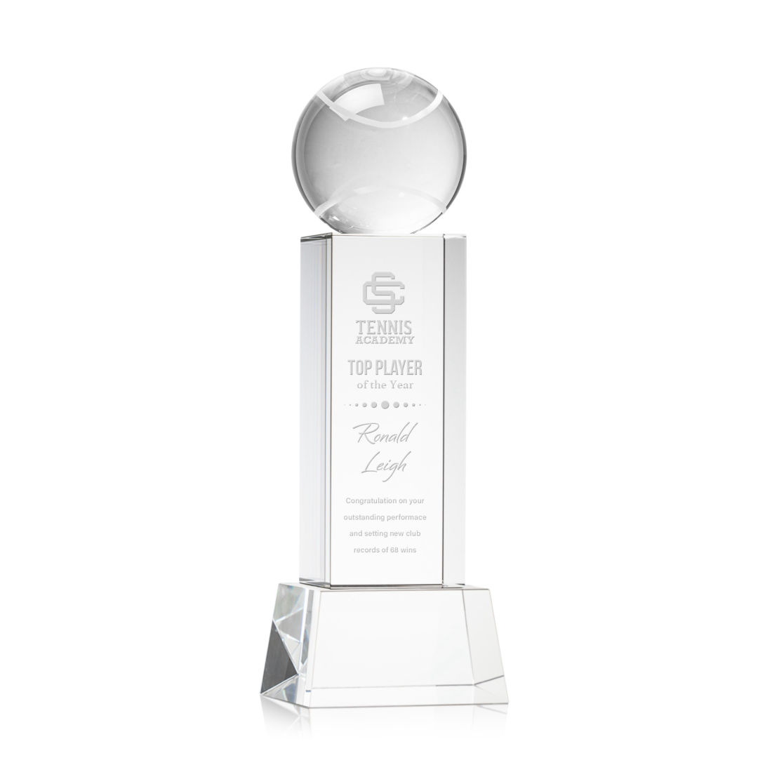 Tennis Ball Award on Belcroft Base - Clear 4