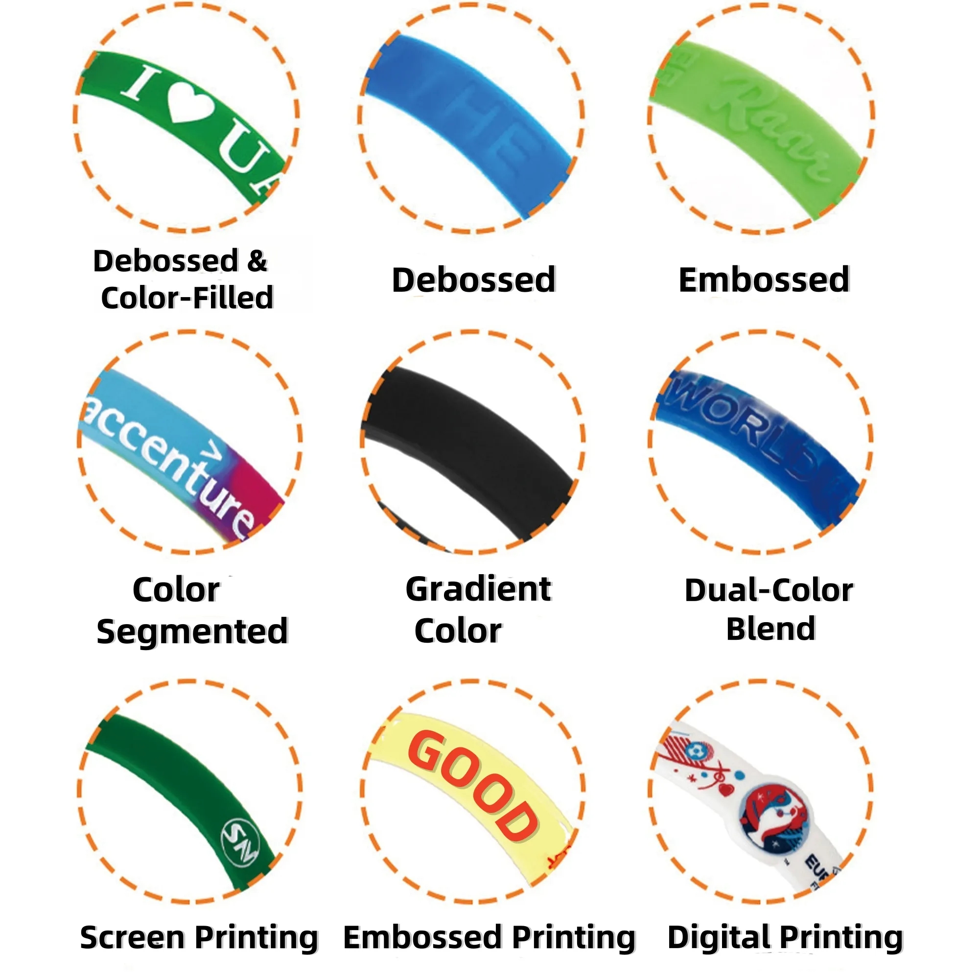 Glow In The Dark Silicone Wristbands 17