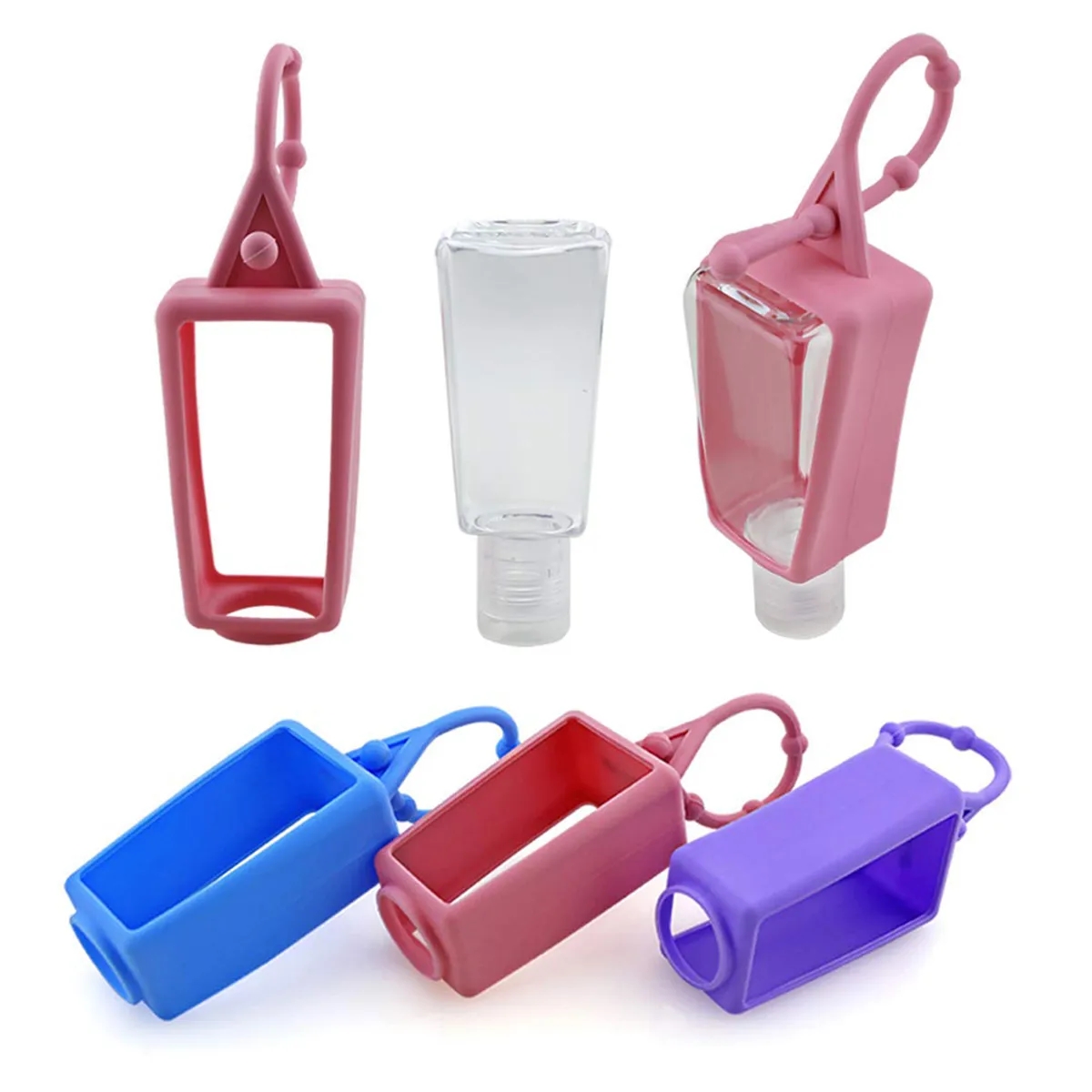 1 Oz Hand Sanitizer Gel With Adjustable Silicone Holder 1