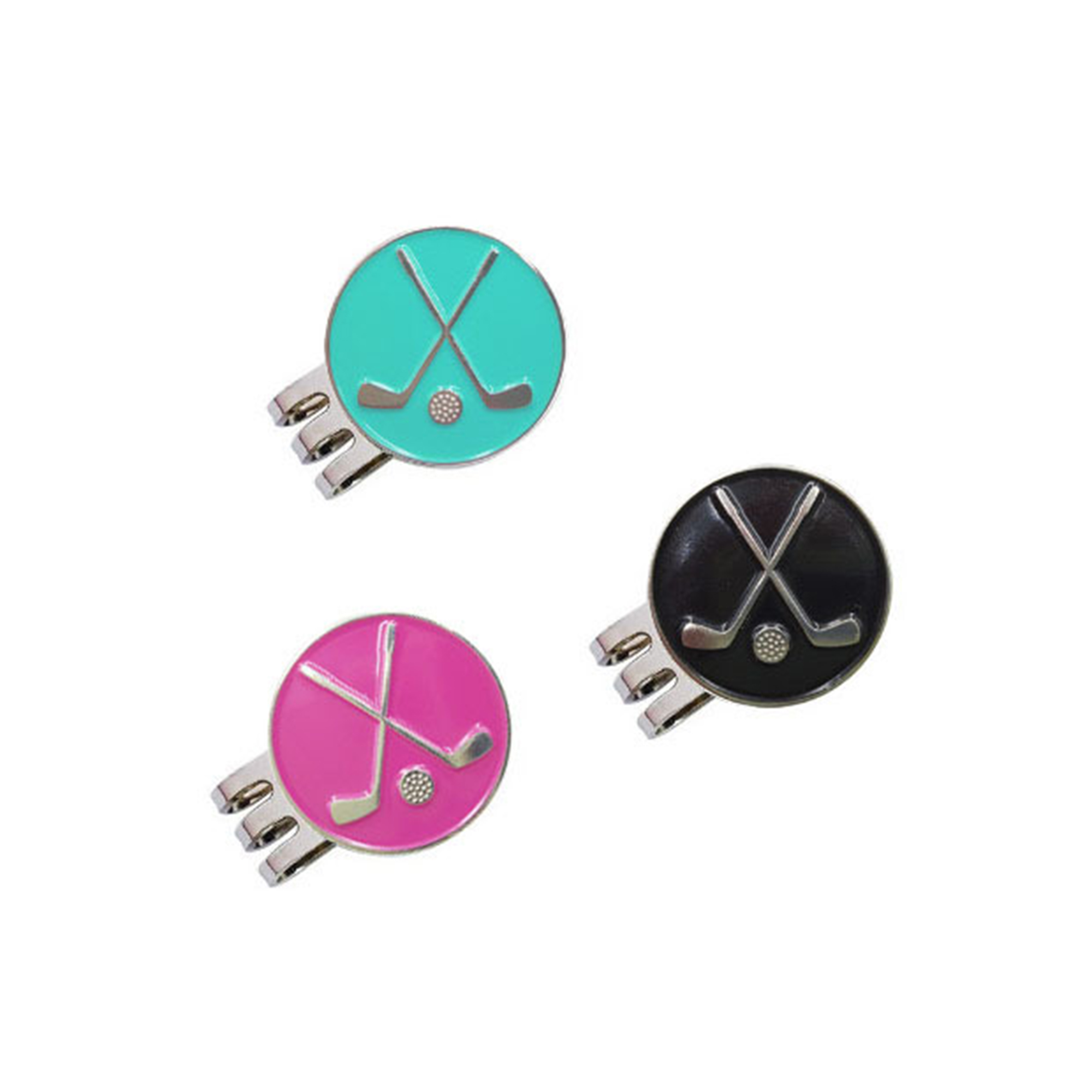 Golf Ball Markers with Hat Clips 4