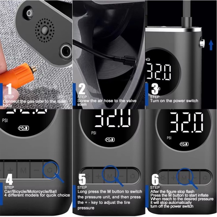 Portable Electric Tire Inflator Pump 2
