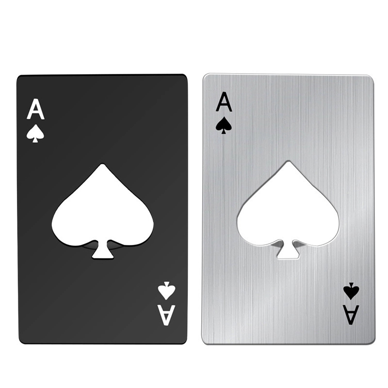 Poker Card Bottle Openers Stainless Steel 7
