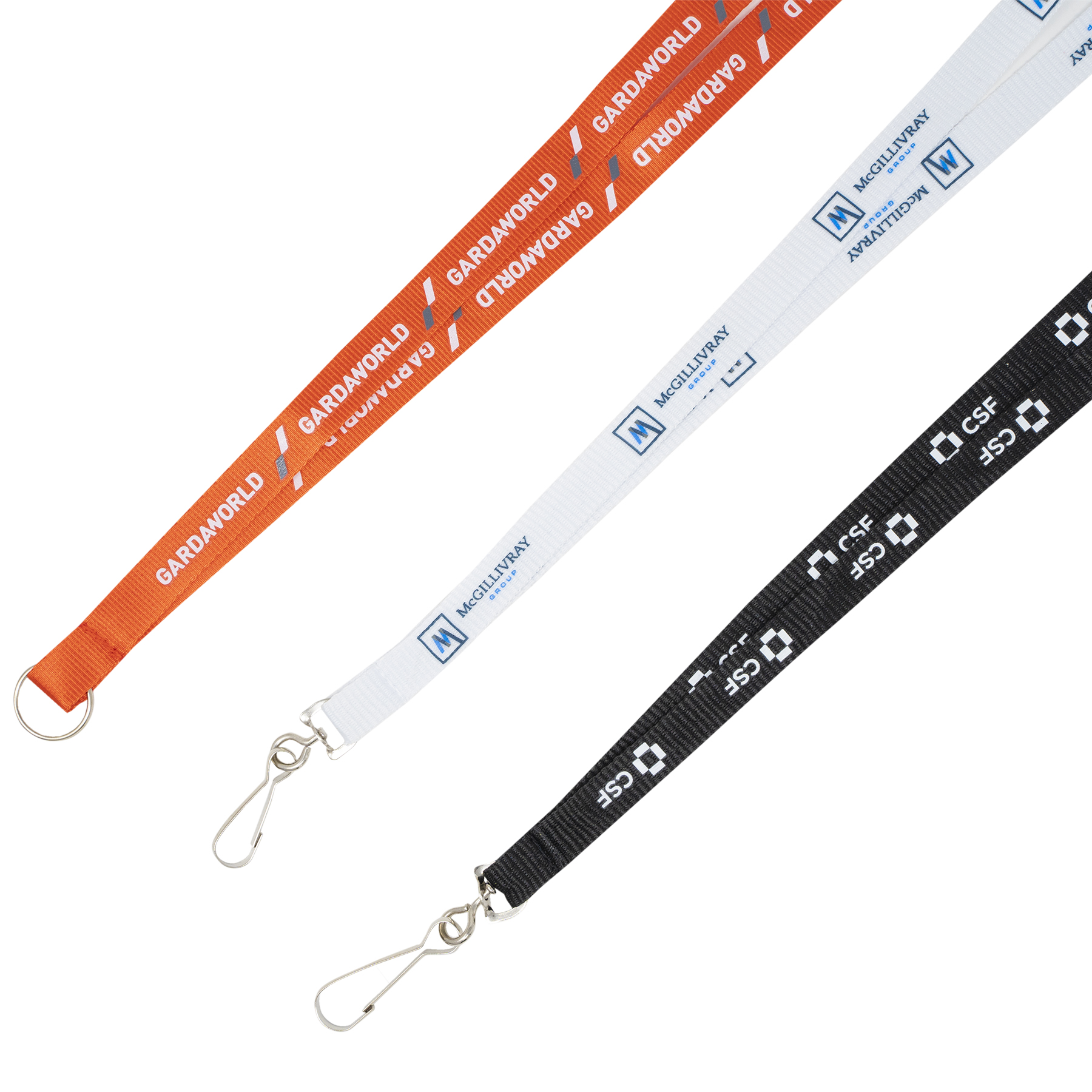 Silkscreened Flat Polyester Lanyard: 1/2" W x 36" L 3