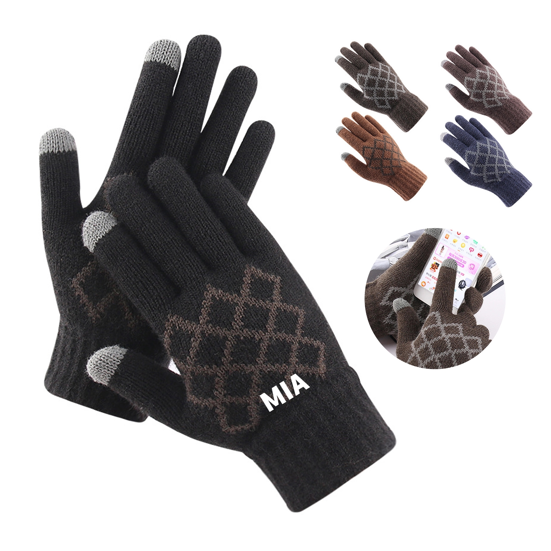 Thick Knitted Gloves 2