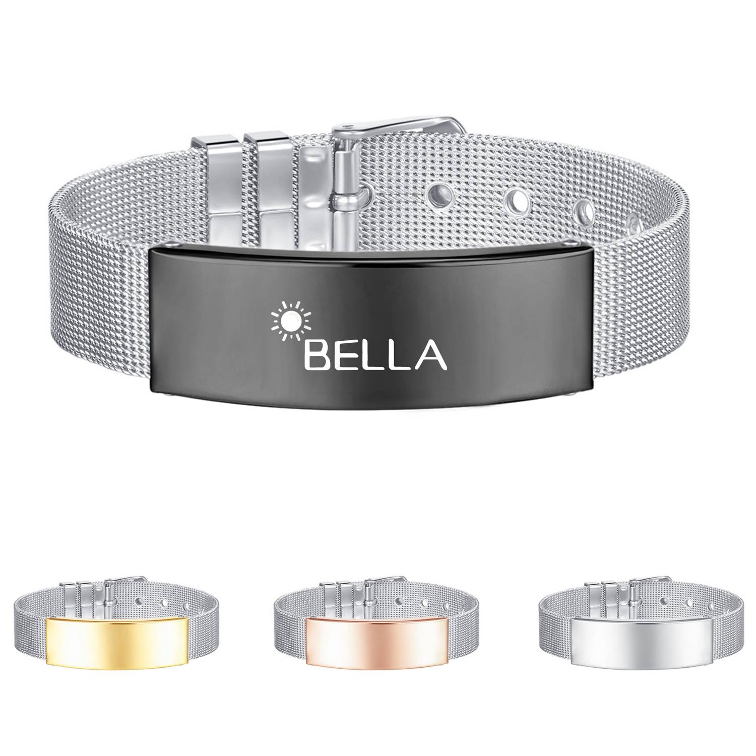 Retro adjustable stainless steel bracelet 8