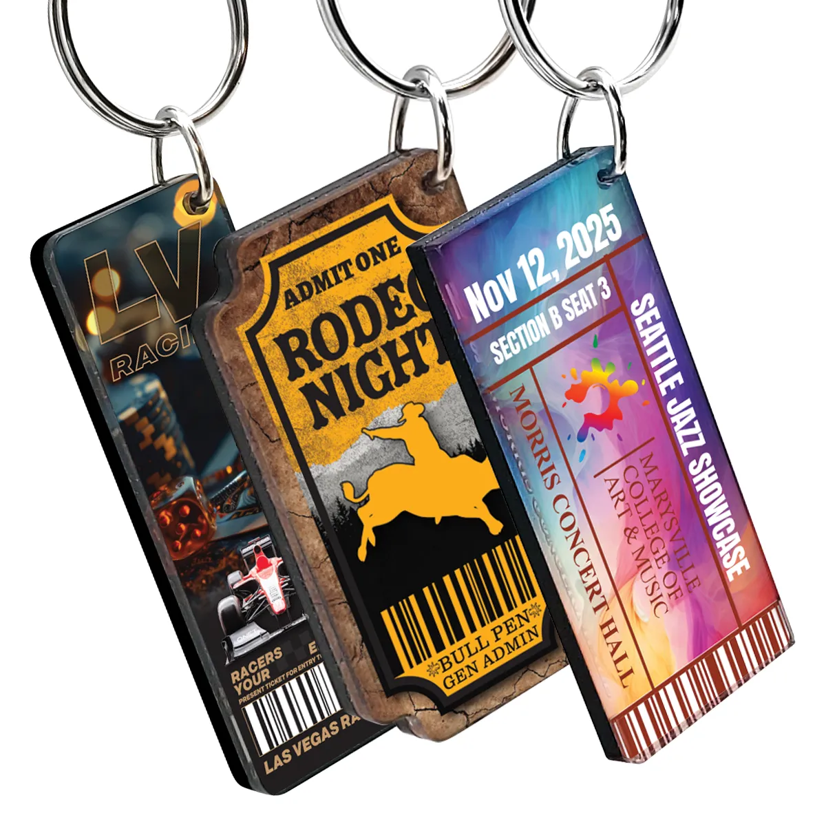 Event Ticket Key Tag