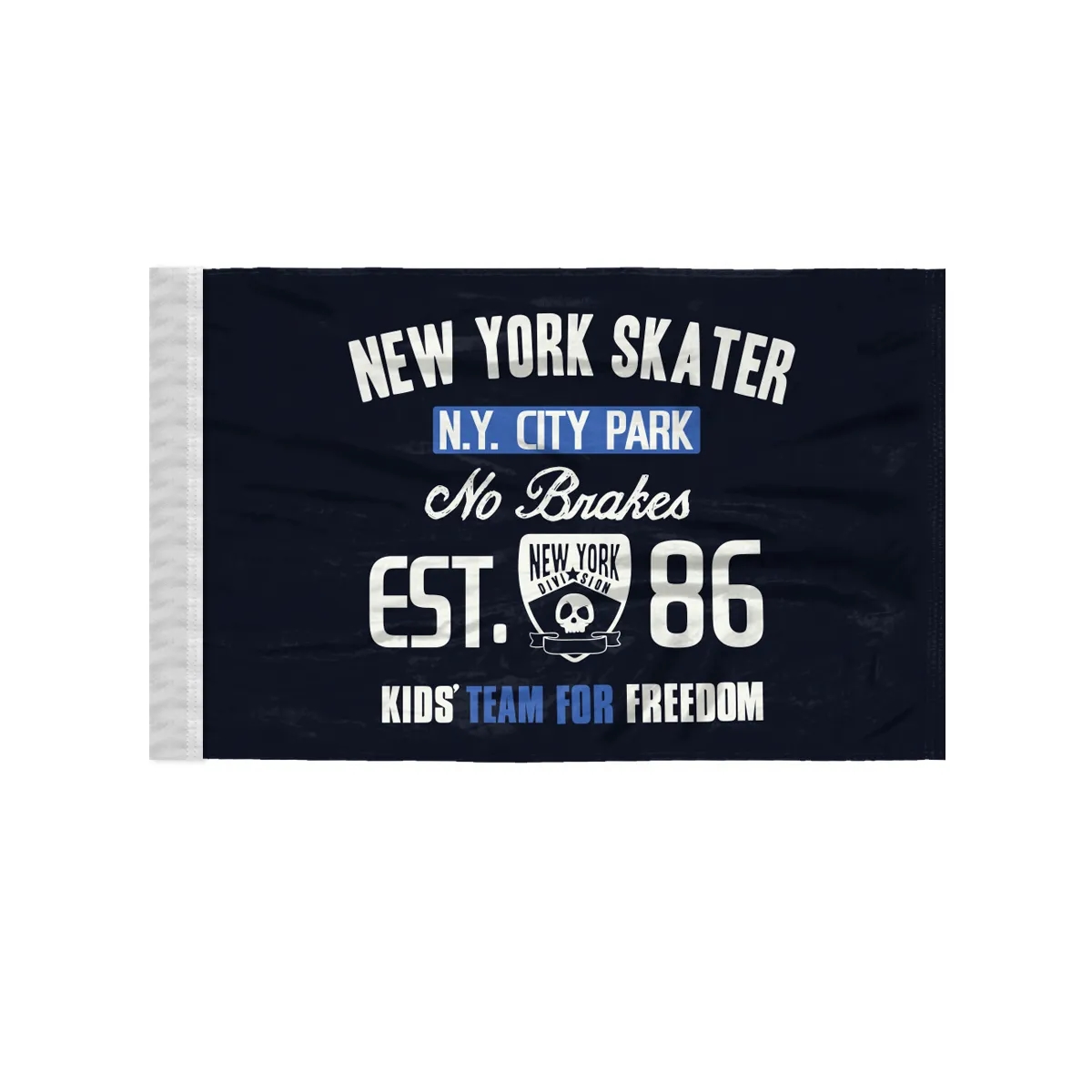 Custom Screen Sublimation Flag - 6" x 9" Silk Poly 2