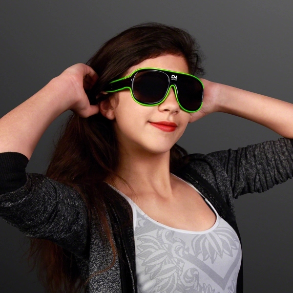 Neon Look Aviator EL Shades 13