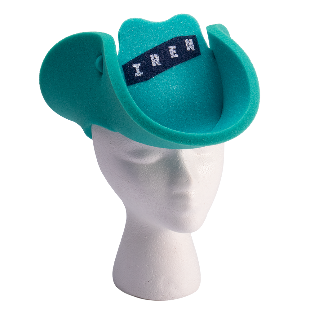 12 1/2" Foam Cowboy Hat Visor 13