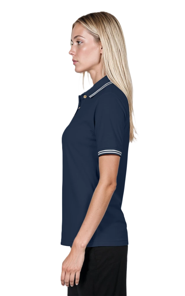 Ladies' Superblend Tipped Pique Polo 46