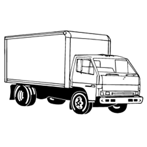 Magnet - Box Delivery Truck - Full Color 2